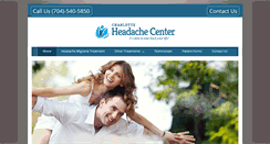 Desktop Screenshot of charlotteheadachecenter.com
