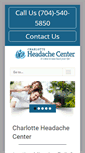 Mobile Screenshot of charlotteheadachecenter.com